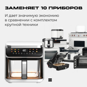 Замена и хранение приборов для аэрогриля RED ColorCook